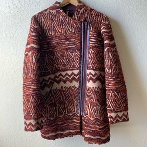 FREE PEOPLE Aztec Bohemian Coat